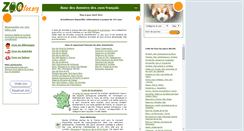Desktop Screenshot of fr.zoo-infos.org